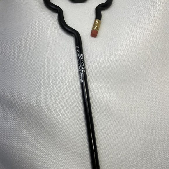 VINTAGE Black Bent DISNEY MICKEY MOUSE EARS PENCIL Magic Music Days Unsharpened - Picture 2 of 8
